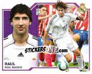 Sticker Raúl González - Liga Spagnola 2007-2008 n. 294 - Colecciones ESTE