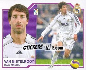 Sticker Van Nistelrooy - Liga Spagnola 2007-2008 n. 295 - Colecciones ESTE