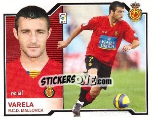 Sticker Varela - Liga Spagnola 2007-2008 - Colecciones ESTE