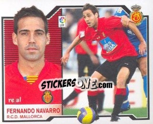 Sticker Fernando Navarro - Liga Spagnola 2007-2008 n. 311 - Colecciones ESTE