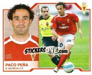 Cromo Paco Peña - Liga Spagnola 2007-2008 - Colecciones ESTE