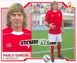 Cromo Pablo García - Liga Spagnola 2007-2008 - Colecciones ESTE