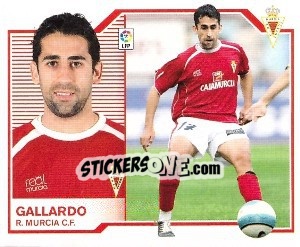 Sticker Gallardo - Liga Spagnola 2007-2008 - Colecciones ESTE
