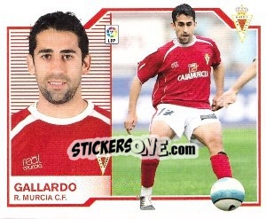 Sticker Gallardo - Liga Spagnola 2007-2008 n. 346 - Colecciones ESTE