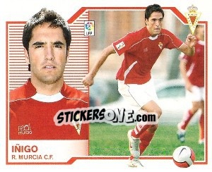 Sticker Iñigo - Liga Spagnola 2007-2008 - Colecciones ESTE