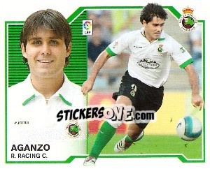 Cromo Aganzo - Liga Spagnola 2007-2008 - Colecciones ESTE