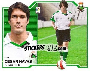 Sticker Cesar Navas (Coloca) - Liga Spagnola 2007-2008 n. 415 - Colecciones ESTE
