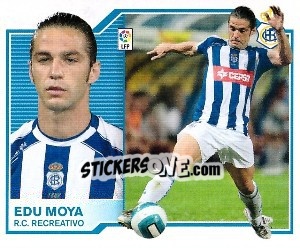 Sticker Edu Moya - Liga Spagnola 2007-2008 - Colecciones ESTE