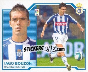 Cromo Iago Bouzón - Liga Spagnola 2007-2008 - Colecciones ESTE