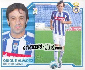 Cromo Quique Álvarez - Liga Spagnola 2007-2008 n. 428 - Colecciones ESTE