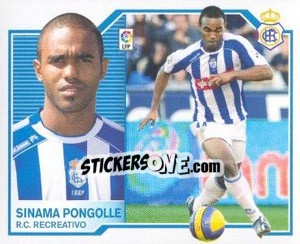 Sticker Sinama Pongolle - Liga Spagnola 2007-2008 n. 439 - Colecciones ESTE