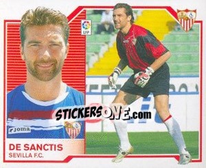 Sticker De Sanctis - Liga Spagnola 2007-2008 n. 454 - Colecciones ESTE