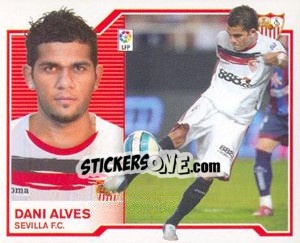 Sticker Dani Alves - Liga Spagnola 2007-2008 n. 455 - Colecciones ESTE