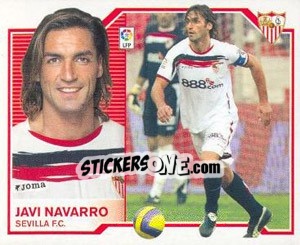 Sticker Javi Navarro - Liga Spagnola 2007-2008 - Colecciones ESTE