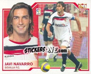 Sticker Javi Navarro - Liga Spagnola 2007-2008 n. 457 - Colecciones ESTE