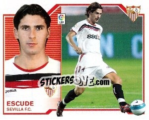 Sticker Escudé - Liga Spagnola 2007-2008 n. 458 - Colecciones ESTE