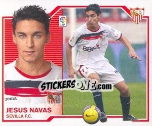 Sticker Jesús Navas - Liga Spagnola 2007-2008 - Colecciones ESTE