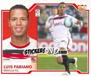 Sticker Luis Fabiano - Liga Spagnola 2007-2008 n. 470 - Colecciones ESTE