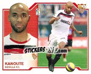 Sticker Kanouté - Liga Spagnola 2007-2008 n. 472 - Colecciones ESTE