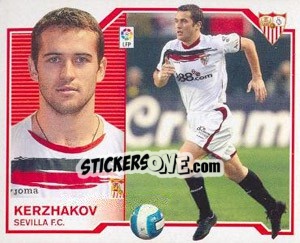 Sticker Aleksandr Kerzhakov - Liga Spagnola 2007-2008 n. 473 - Colecciones ESTE