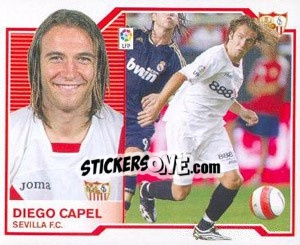Sticker Diego Capel (Coloca) - Liga Spagnola 2007-2008 n. 475 - Colecciones ESTE