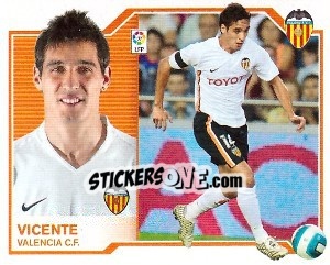 Sticker Vicente - Liga Spagnola 2007-2008 n. 496 - Colecciones ESTE