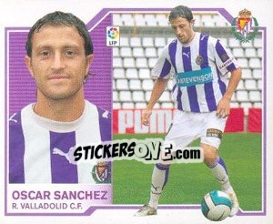 Sticker óscar Sánchez - Liga Spagnola 2007-2008 - Colecciones ESTE