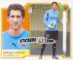 Sticker Diego López - Liga Spagnola 2007-2008 - Colecciones ESTE