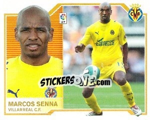 Sticker Marcos Senna - Liga Spagnola 2007-2008 n. 552 - Colecciones ESTE