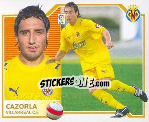 Sticker Cazorla - Liga Spagnola 2007-2008 n. 556 - Colecciones ESTE