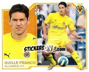 Sticker Guille Franco - Liga Spagnola 2007-2008 - Colecciones ESTE