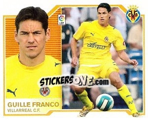 Cromo Guille Franco - Liga Spagnola 2007-2008 - Colecciones ESTE