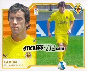 Sticker Godin (Coloca) - Liga Spagnola 2007-2008 n. 563 - Colecciones ESTE