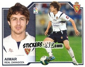 Sticker Aimar - Liga Spagnola 2007-2008 n. 590 - Colecciones ESTE