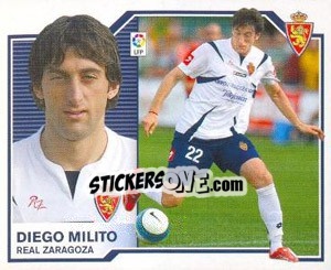 Sticker Diego Milito - Liga Spagnola 2007-2008 n. 592 - Colecciones ESTE