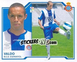 Cromo 1) Valdo (Espanyol) - Liga Spagnola 2007-2008 n. 631 - Colecciones ESTE