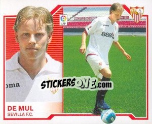Sticker 2) De Mul ( Sevilla) - Liga Spagnola 2007-2008 n. 632 - Colecciones ESTE