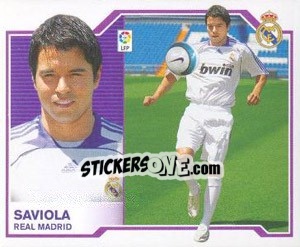 Sticker 9) Saviola ( R.Madrid) - Liga Spagnola 2007-2008 n. 639 - Colecciones ESTE