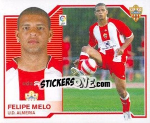 Sticker 15) Felipe Melo (Almería) - Liga Spagnola 2007-2008 n. 645 - Colecciones ESTE