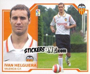 Sticker 17) Iván Helguera (Valencia) - Liga Spagnola 2007-2008 n. 647 - Colecciones ESTE
