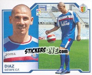 Sticker 19) Díaz (Getafe) - Liga Spagnola 2007-2008 n. 649 - Colecciones ESTE