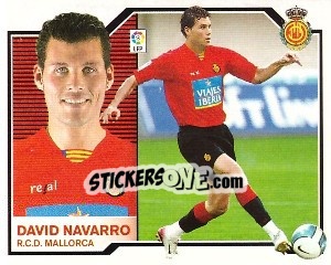Sticker 21) David Navarro (Mallorca) - Liga Spagnola 2007-2008 n. 651 - Colecciones ESTE