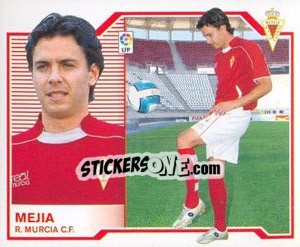 Cromo 22) Mejía (Murcia) - Liga Spagnola 2007-2008 - Colecciones ESTE