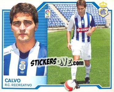 Cromo 23) Calvo (Recreativo) - Liga Spagnola 2007-2008 - Colecciones ESTE