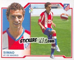 Sticker 24) Simao (At.Madrid) - Liga Spagnola 2007-2008 n. 654 - Colecciones ESTE