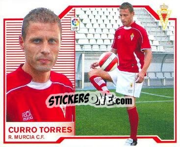 Sticker 27) Curro Torres (R. Murcia C.F.) - Liga Spagnola 2007-2008 - Colecciones ESTE