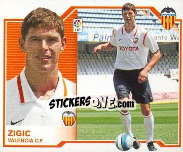 Sticker 35) Zigic (Valencia C.F.) - Liga Spagnola 2007-2008 n. 665 - Colecciones ESTE