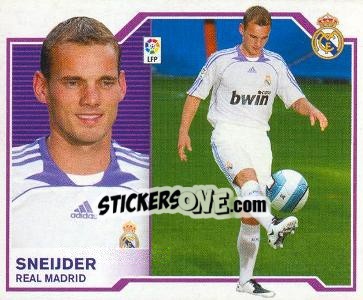 Sticker 36) Sneijder (R. Madrid) - Liga Spagnola 2007-2008 n. 666 - Colecciones ESTE