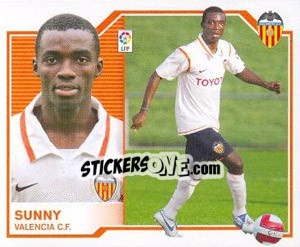 Cromo 37) Sunny (Valencia C.F.) - Liga Spagnola 2007-2008 - Colecciones ESTE