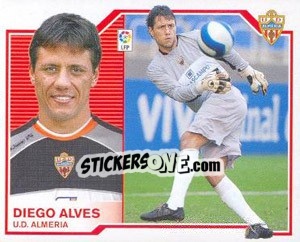 Cromo 39) Diego Alves (Almería) - Liga Spagnola 2007-2008 - Colecciones ESTE